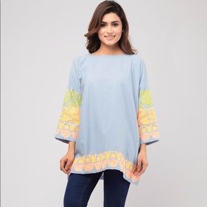 Embroidered Khaddi Kurta